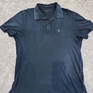 John Varvatos Navy Polo Shirt with Subtle Logo